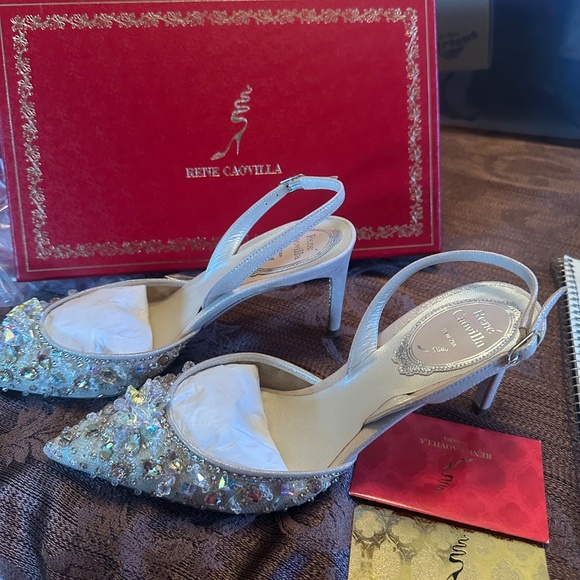 Chandelier 70mm leather pumps - Picture 2 of 3